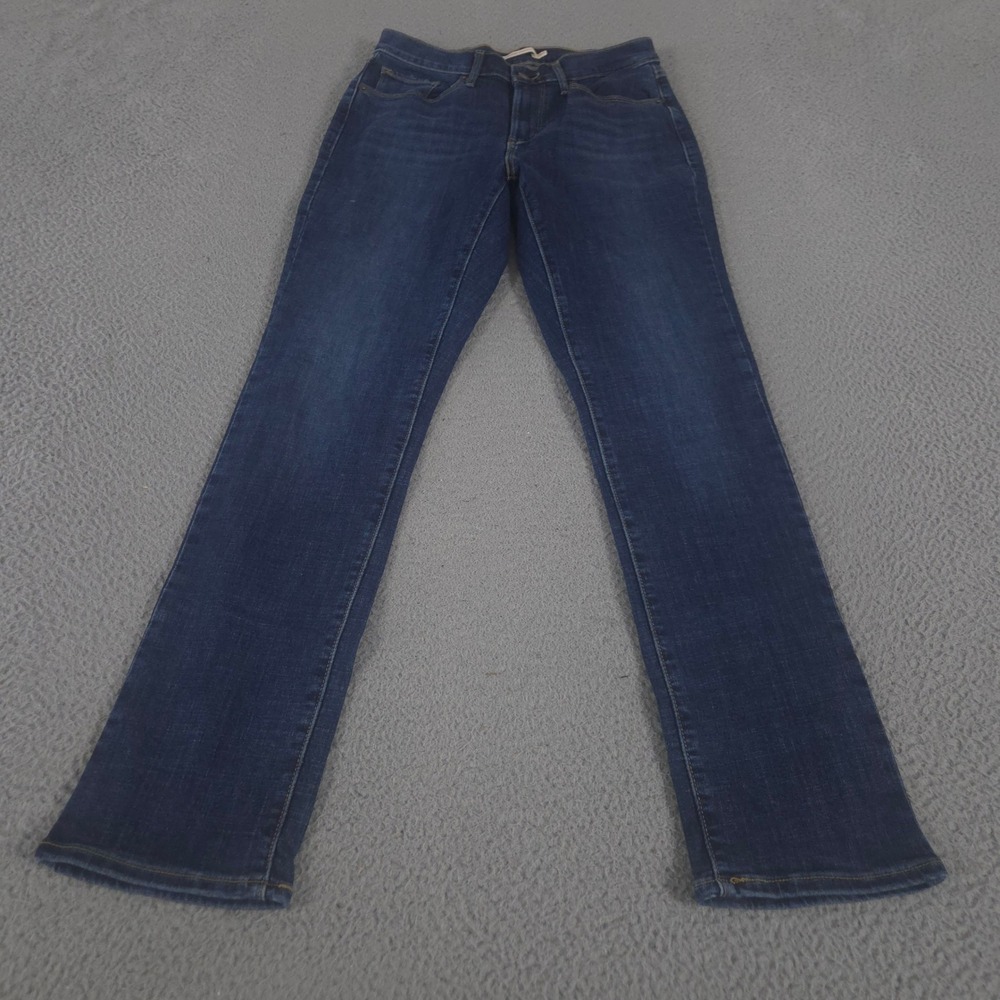 Levi's Jeans Womens 27 Dark Wash Classic Straight Leg Denim Stretch Comfort Pant